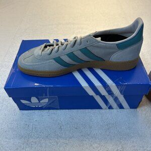 Adidas Handball Spezial  Gray Teal Stripes Gum Sole Men SZ 10 New in Box